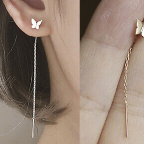 New Sterling silver butterfly earrings - Picture 6 of 8